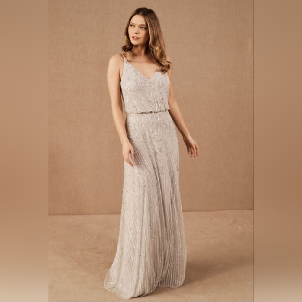 NWT BHLDN Fidelia Beaded Maxi Dress